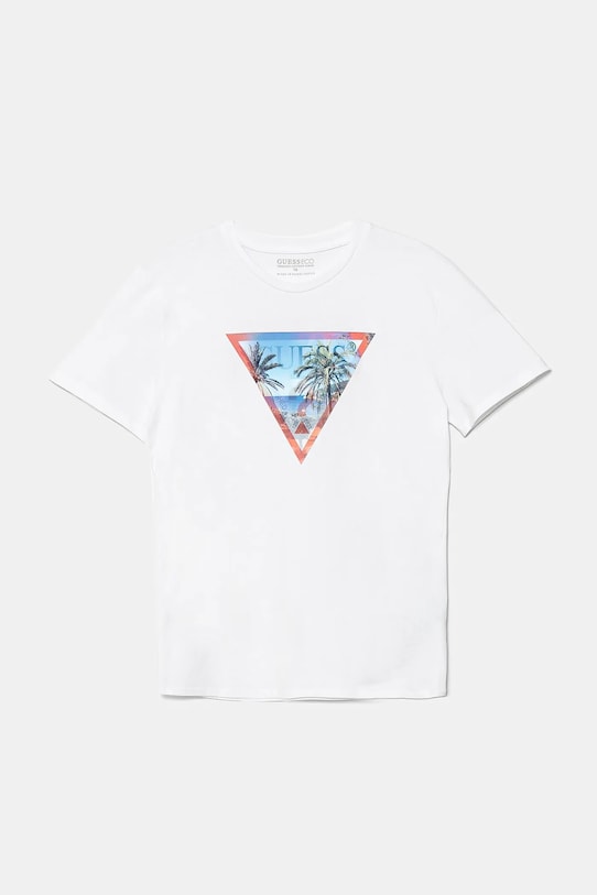 Дитяча бавовняна футболка Guess бавовна білий L5GI26.K8HM4.PPYA