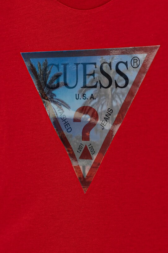 Băieți Guess tricou de bumbac pentru copii L5GI26.K8HM4.PPYA rosu