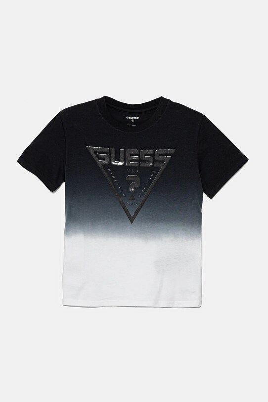 Дитяча бавовняна футболка Guess візерунок темно-синій L5GI27.I3Z14.PPYA