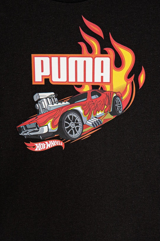 Băieți Puma tricou de bumbac pentru copii X HOT WHEELS Graphic Tee 630069 negru