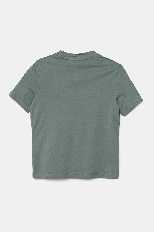Дитяча бавовняна футболка Puma ESS 2 COLOR No.1 Logo Tee 685778 зелений SS25