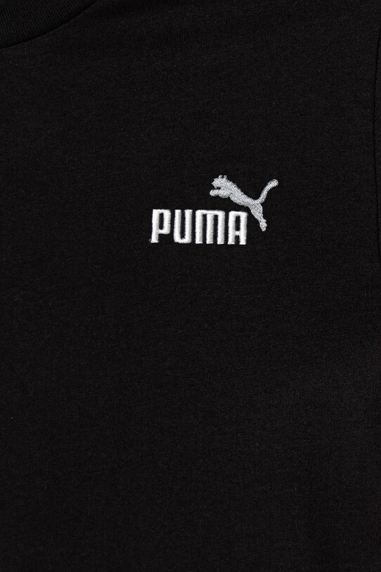 Хлопчик Дитяча бавовняна футболка Puma ESS 2 COLOR Small No. 1 Logo Tee 685779 чорний