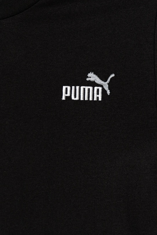 Мальчик Детская хлопковая футболка Puma ESS 2 COLOR Small No. 1 Logo Tee 685779 чёрный
