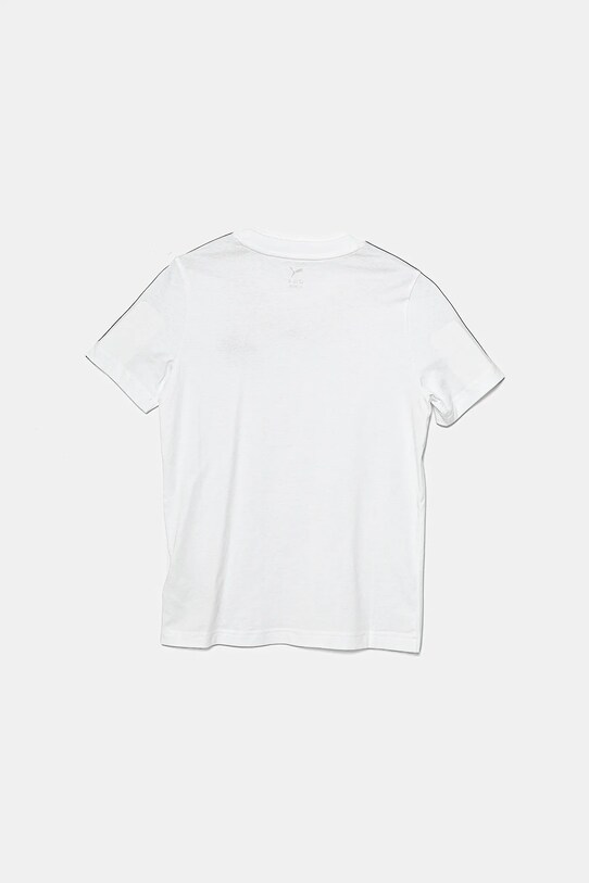 Puma tricou de bumbac pentru copii ESS TAPE Tee 685780 alb SS25