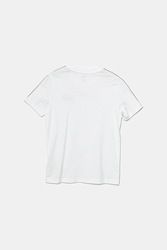 Puma tricou de bumbac pentru copii ESS TAPE Tee 685780 alb SS25