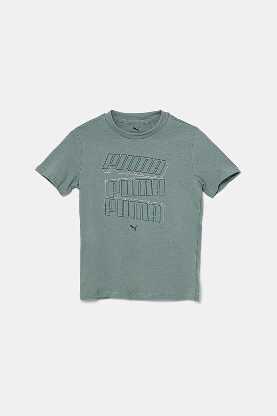 Puma tricou de bumbac pentru copii ESS LOGO LAB HOG Tee print verde 685788
