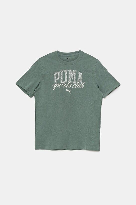 Detské bavlnené tričko Puma CLASS Graphic Tee bavlna zelená 685814