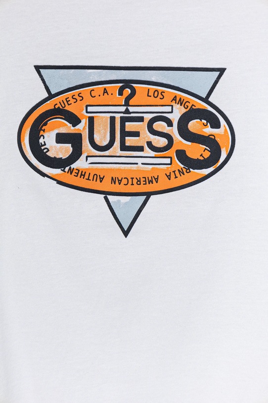 Chłopiec Guess t-shirt bawełniany dziecięcy N5GI01.K8HM4.PPYA biały