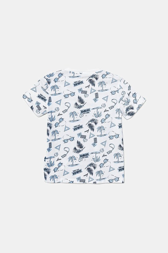 Детская хлопковая футболка Guess N5GI02.K8HM4.PPYA голубой SS25