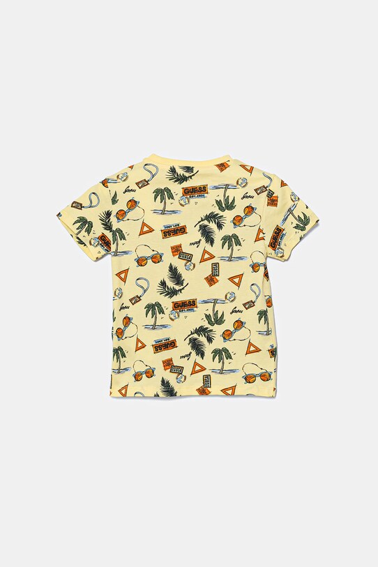 Guess tricou de bumbac pentru copii N5GI02.K8HM4.PPYA galben SS25