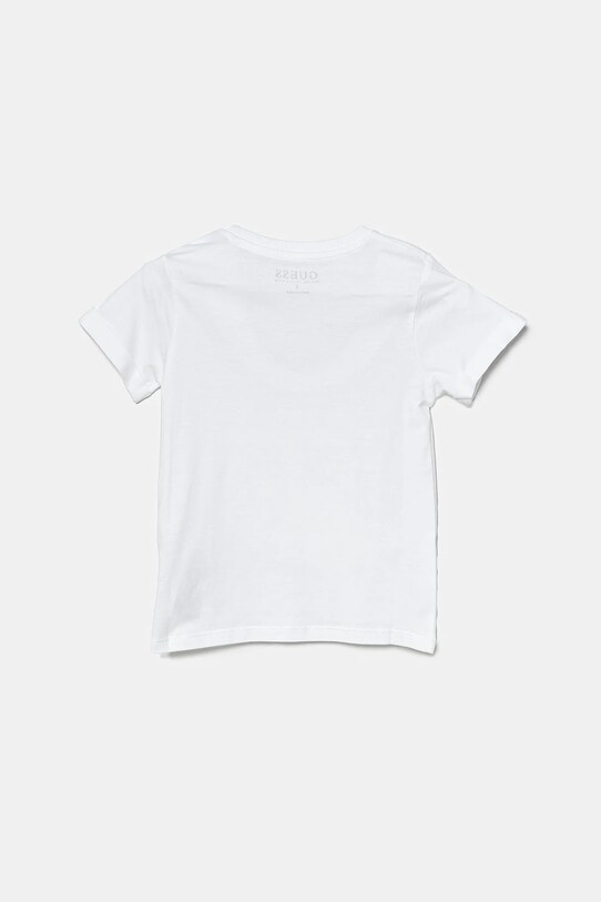 Guess t-shirt bawełniany dziecięcy N5GI04.K8HM4.PPYA biały SS25