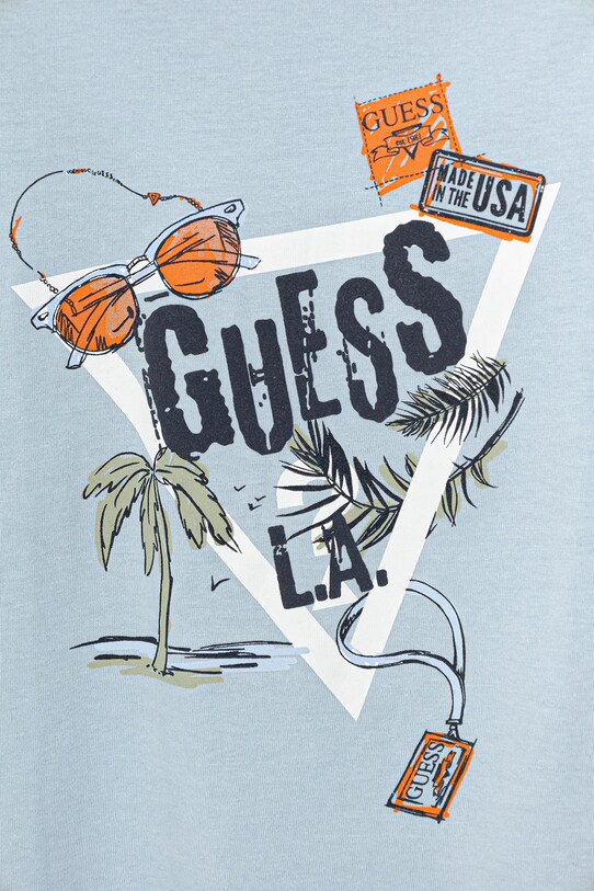 Fiú Guess gyerek pamut póló N5GI05.K8HM4.PPYA kék