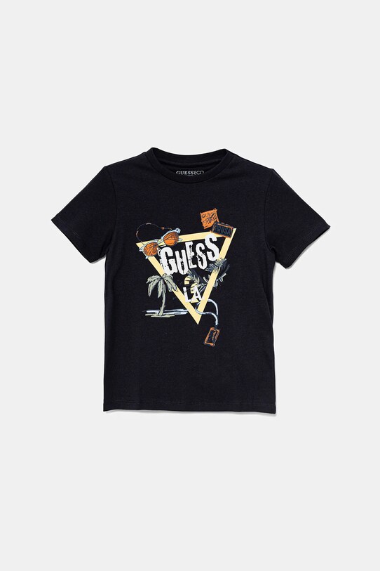 Дитяча бавовняна футболка Guess бавовна темно-синій N5GI05.K8HM4.PPYA