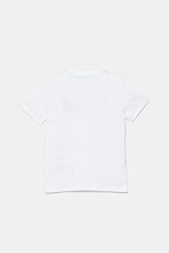 Detské bavlnené tričko Guess N5GI08.K8HM4.PPYA biela SS25