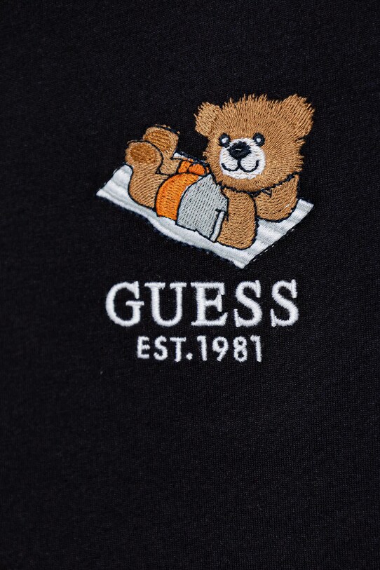Мальчик Детская хлопковая футболка Guess N5GI08.K8HM4.PPYA тёмно-синий