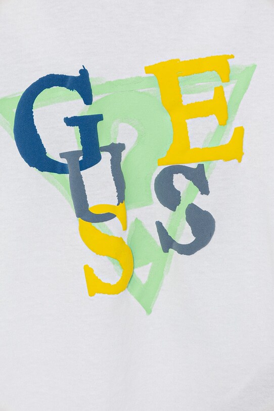BIMBO Guess t-shirt in cotone per bambini N5GI10.K8HM4.PPYA bianco