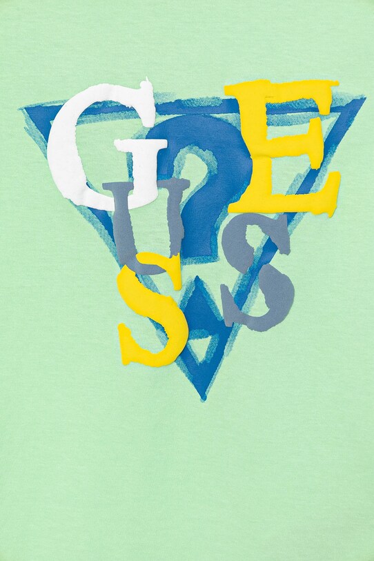 Хлопчик Дитяча бавовняна футболка Guess N5GI10.K8HM4.PPYA зелений