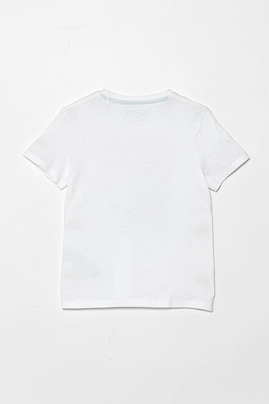 Детская хлопковая футболка Guess N5GI16.K8HM4.PPYA белый SS25