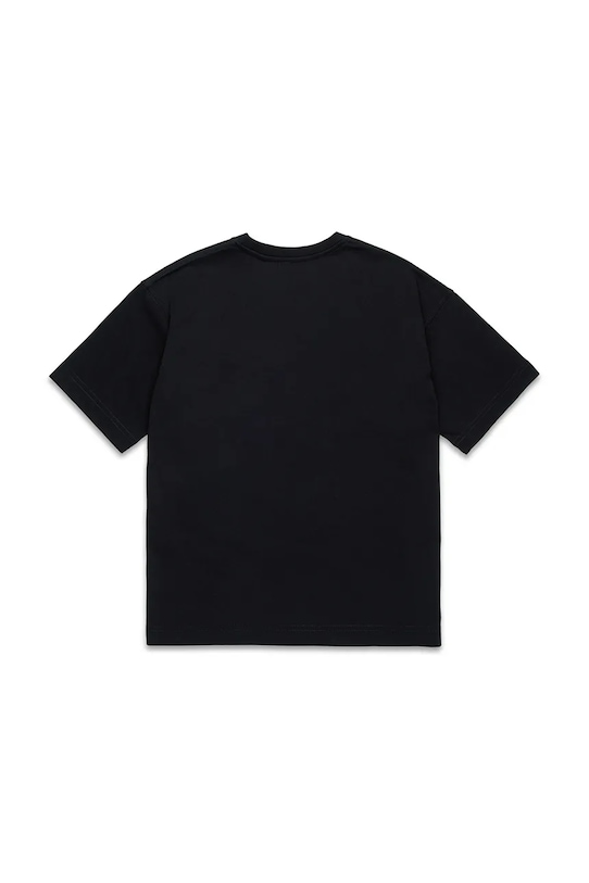 Otroška bombažna kratka majica Diesel TMARCUS OVER T-SHIRT J02022 črna SS25