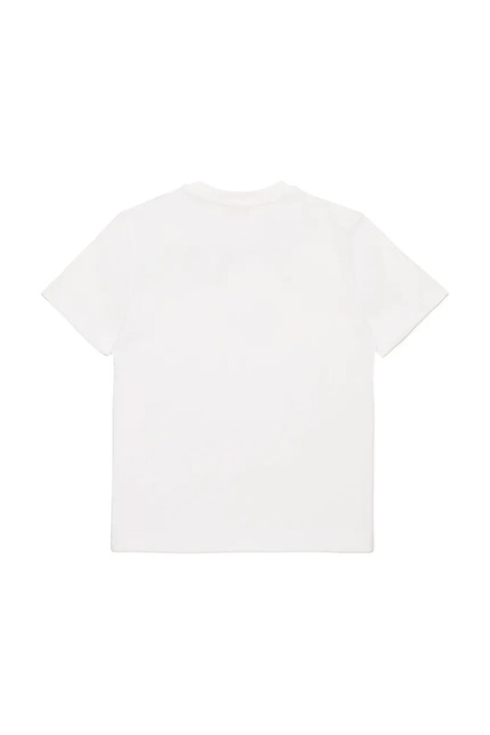 Дитяча бавовняна футболка Diesel TDIEGORL6 T-SHIRT J02033 білий SS25