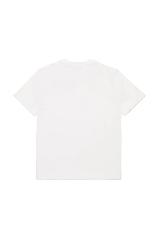 Detské bavlnené tričko Diesel TDIEGORL6 T-SHIRT J02033 biela SS25