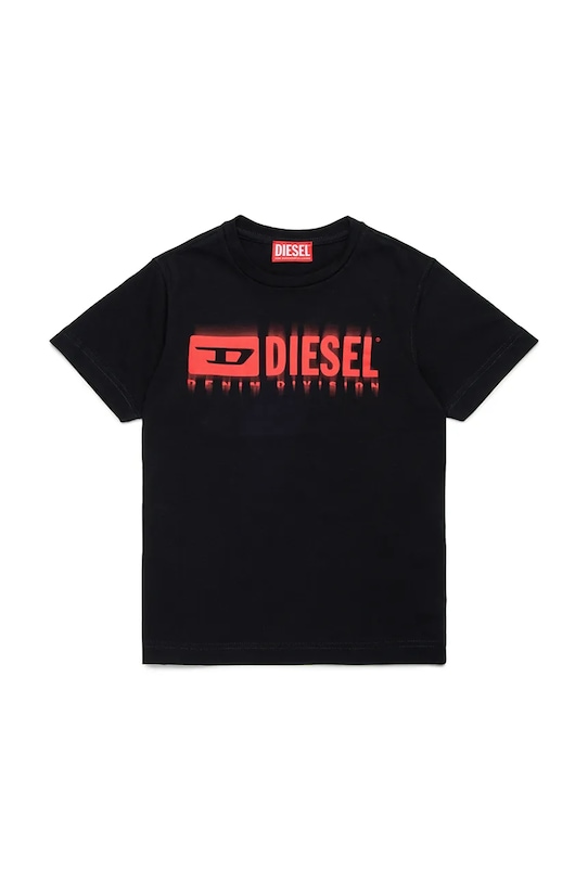 Dječja pamučna majica kratkih rukava Diesel TDIEGORL6 T-SHIRT print crna J02033