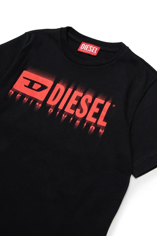 Dječaci Dječja pamučna majica kratkih rukava Diesel TDIEGORL6 T-SHIRT J02033 crna
