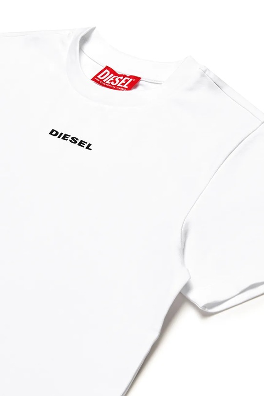 Băieți Diesel tricou de bumbac pentru copii UTATOR UW T-SHIRT J02078 alb