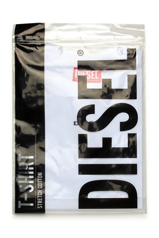 Diesel t-shirt in cotone per bambini UTATOR UW T-SHIRT bianco J02078