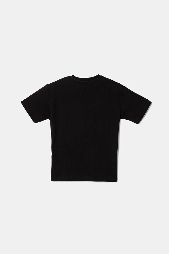 Дитяча бавовняна футболка Diesel TBOXTN14 OVER T-SHIRT J02240 чорний SS25