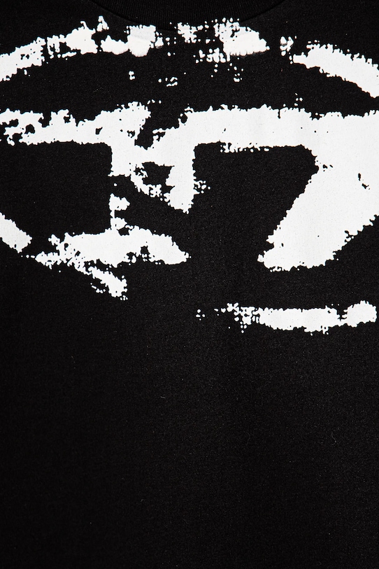 Chłopiec Diesel t-shirt bawełniany dziecięcy TBOXTN14 OVER T-SHIRT J02240 czarny