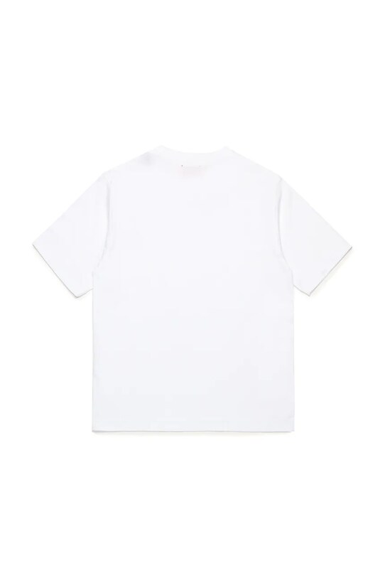 Diesel gyerek pamut póló MTFIND OVER T-SHIRTS J02283 fehér SS25
