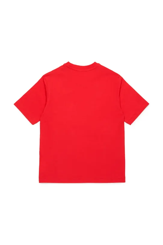 Diesel t-shirt in cotone per bambini MTFIND OVER T-SHIRTS J02283 rosso SS25