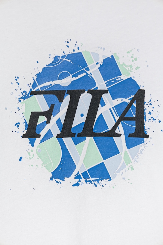 Băieți Fila tricou de bumbac pentru copii ILBERSTEDT FAT0682 alb