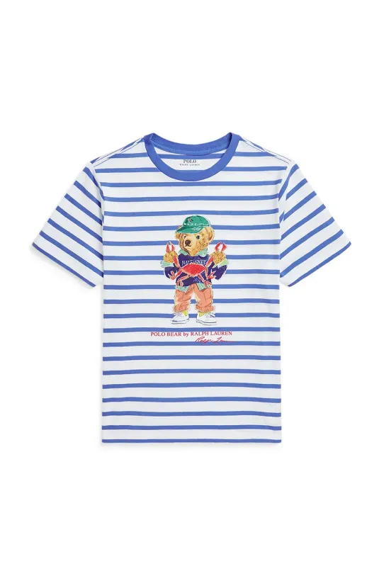 Polo Ralph Lauren tricou de bumbac pentru copii print albastru 323965904001