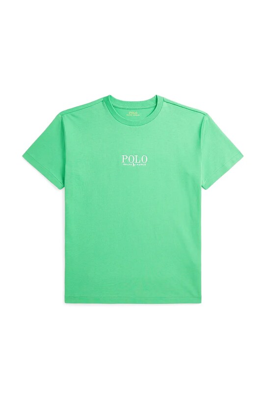 Polo Ralph Lauren t-shirt bawełniany okrągły zielony 323964779003