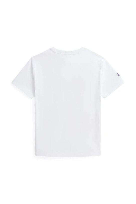 Polo Ralph Lauren tricou de bumbac pentru copii 323967651001 alb SS25