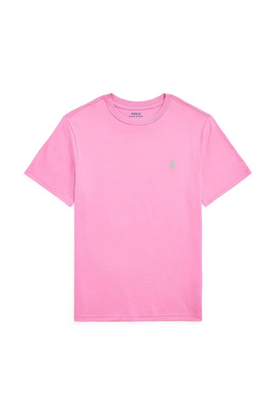 Polo Ralph Lauren tricou de bumbac pentru copii uni roz 323832904192