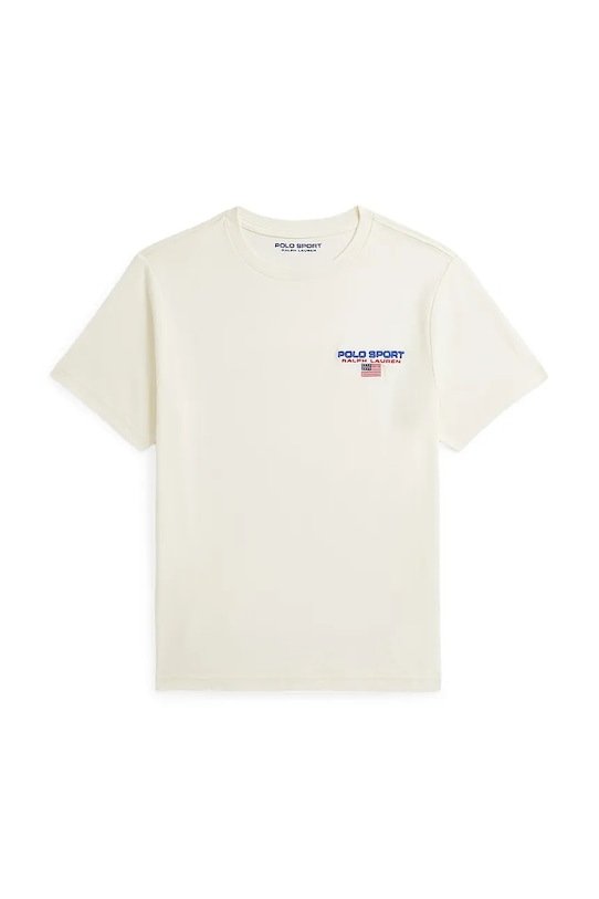 Polo Ralph Lauren maglietta in cotone per bambini cotone beige 323964552005