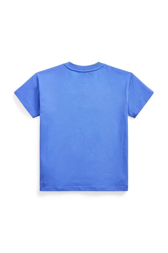 Παιδικό βαμβακερό μπλουζάκι Polo Ralph Lauren 322964779004 μπλε SS25