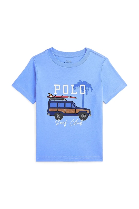 Polo Ralph Lauren maglietta in cotone per bambini prodotto per bambini blu 322965837001