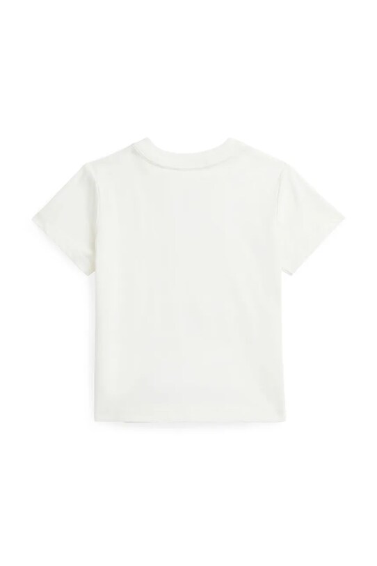 Polo Ralph Lauren tricou din bumbac pentru bebelusi 320965276002 alb SS25