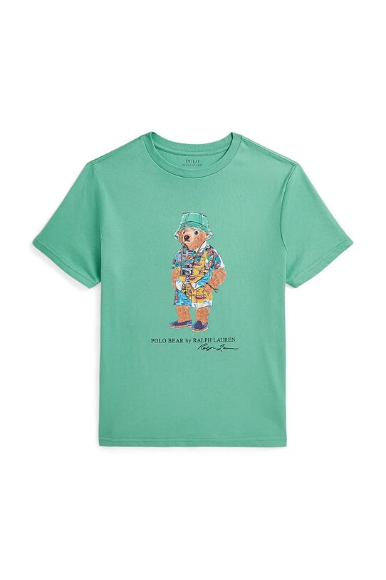 Μπλουζάκι Polo Ralph Lauren στρογγυλό πράσινο 323973122006