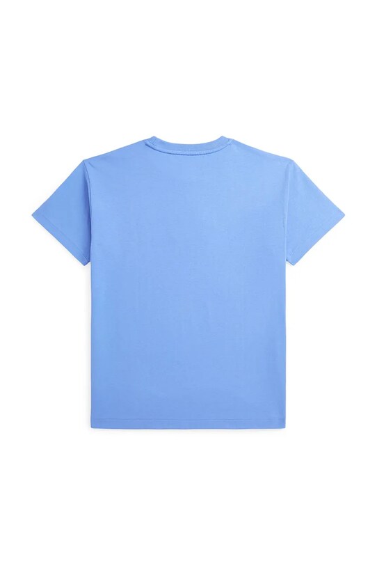 Детская хлопковая футболка Polo Ralph Lauren 323964779004 голубой SS25