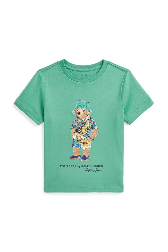 Μπλουζάκι Polo Ralph Lauren στρογγυλό πράσινο 322973122006
