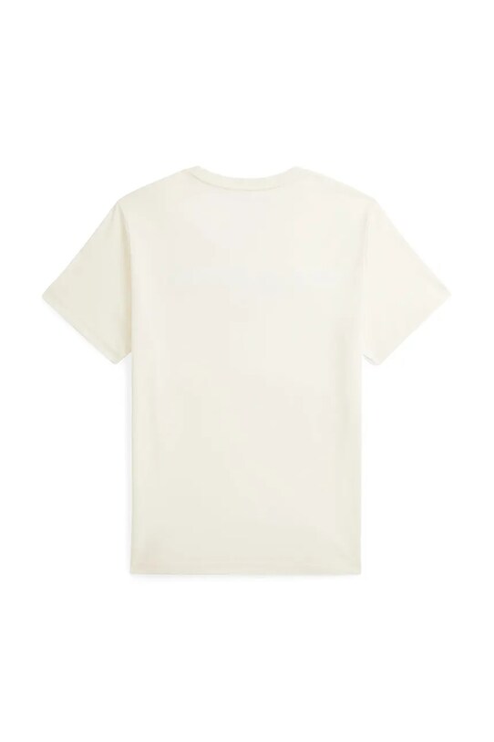 Детская хлопковая футболка Polo Ralph Lauren 323837629010 бежевый SS25