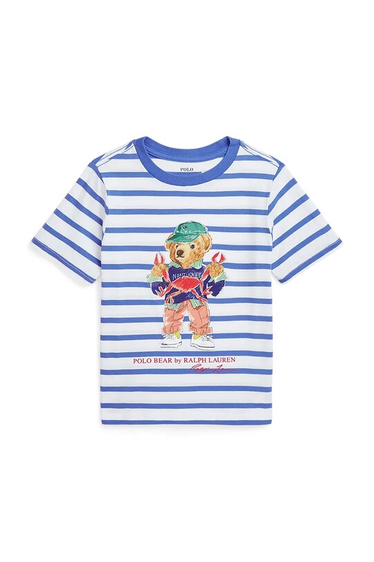 Polo Ralph Lauren tricou de bumbac pentru copii print albastru 322965904001