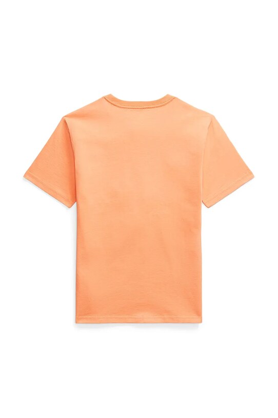 Детская хлопковая футболка Polo Ralph Lauren 323832904177 оранжевый SS25