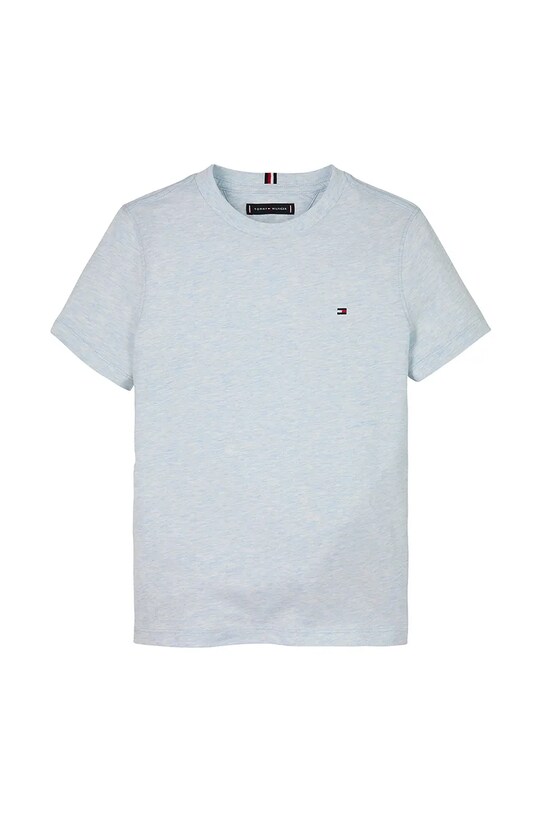 Детская хлопковая футболка Tommy Hilfiger KB0KB06879.74.122.PPYA голубой SS25