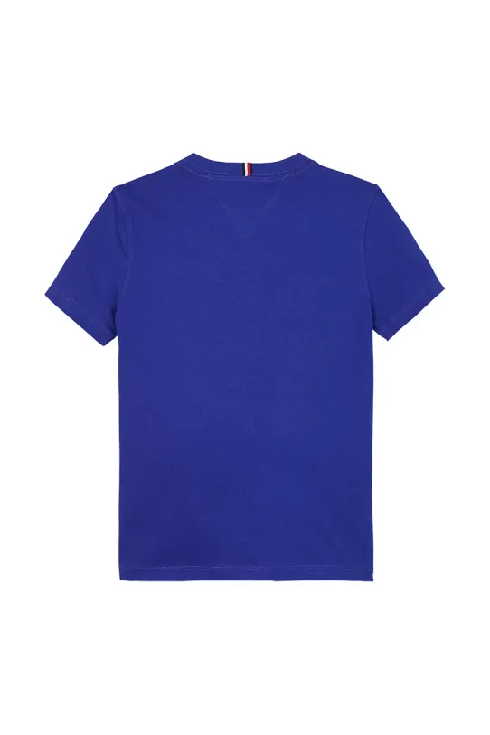 Chłopiec Tommy Hilfiger t-shirt bawełniany dziecięcy KB0KB06879.74.122.PPYA fioletowy